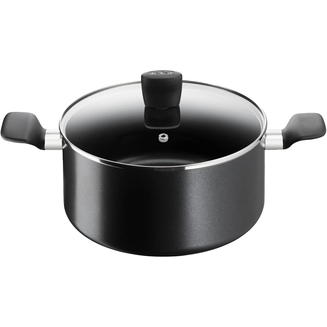 TEFAL Super Cook Aluminium Non Stick Ptfe Stew Pot 30 Cm + Lid