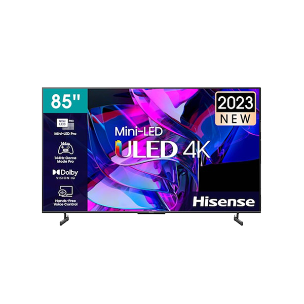 HISENSE 85” ULED TV, Black