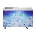 HISENSE Showcase Chiller, Defrost (Direct Cool), 301L, White/Sky Blue