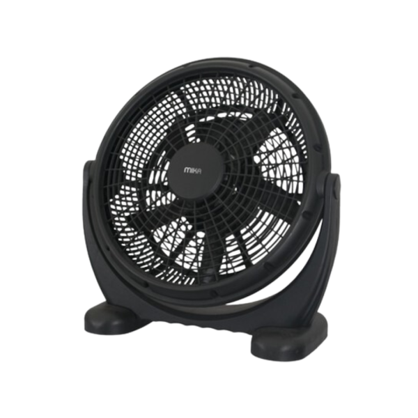 MIKA Box Fan, 16", Turbo, Black