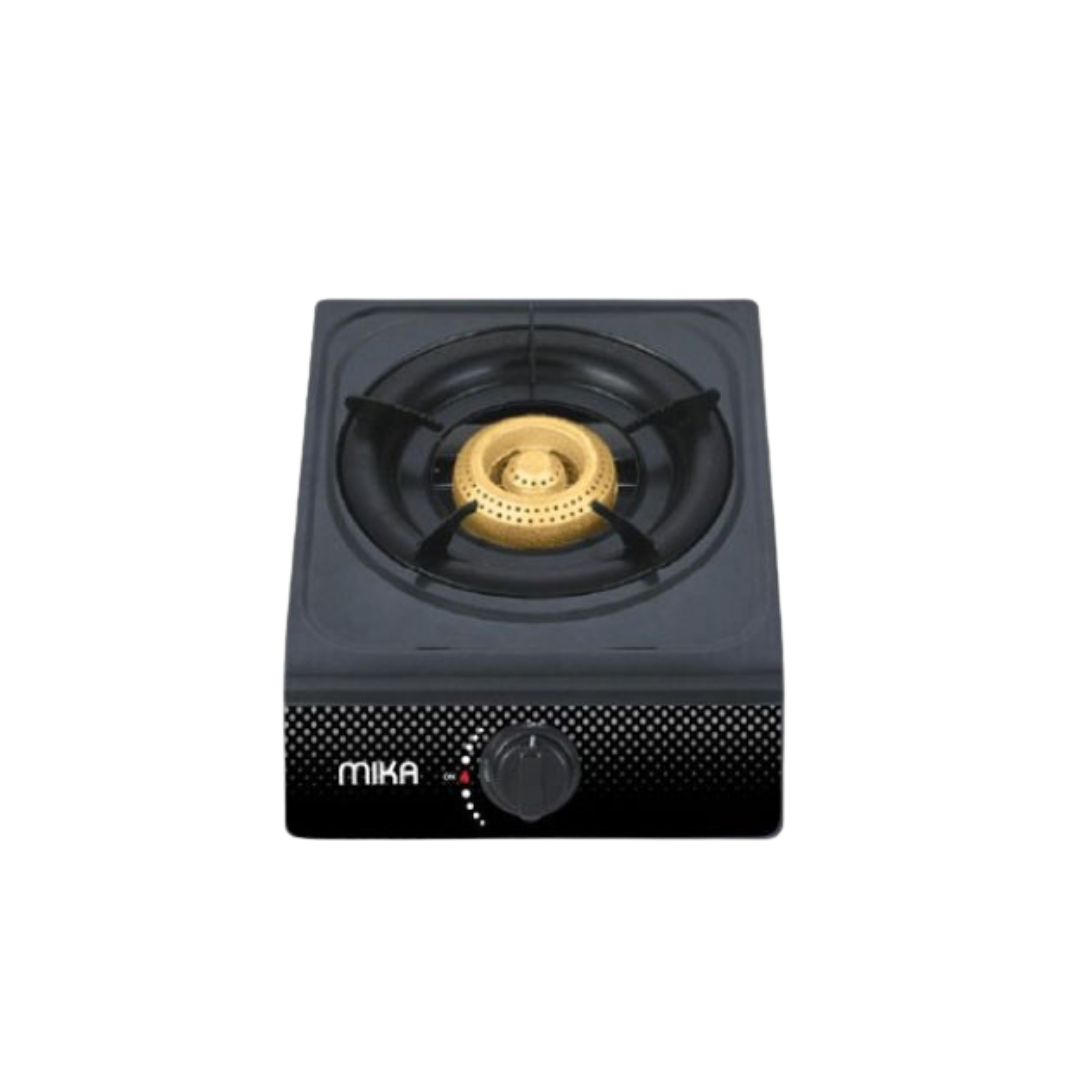 MIKA Gas Stove, Non-Stick, Single Burner, Grey