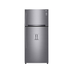 LG Fridge, 509L, 2 Door Top Mount Freezer No Frost (Frost Free), Platinum Silver