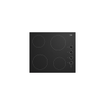 BEKO Built-In Hob,  60cm, 2 x 180mm & 1700W, 4 Vitroceramic  Plate Hob On Black Glass Side