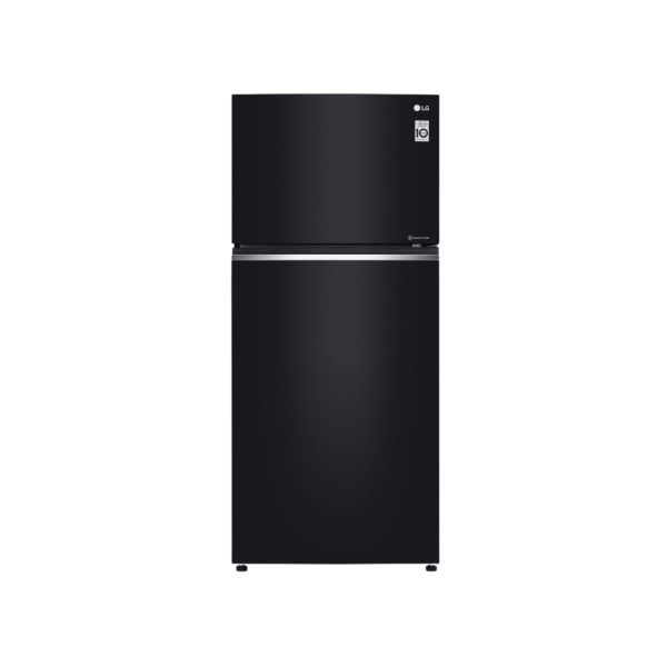 LG Fridge, 506L, 2 Door Top Mount Freezer No Frost (Frost Free), Black