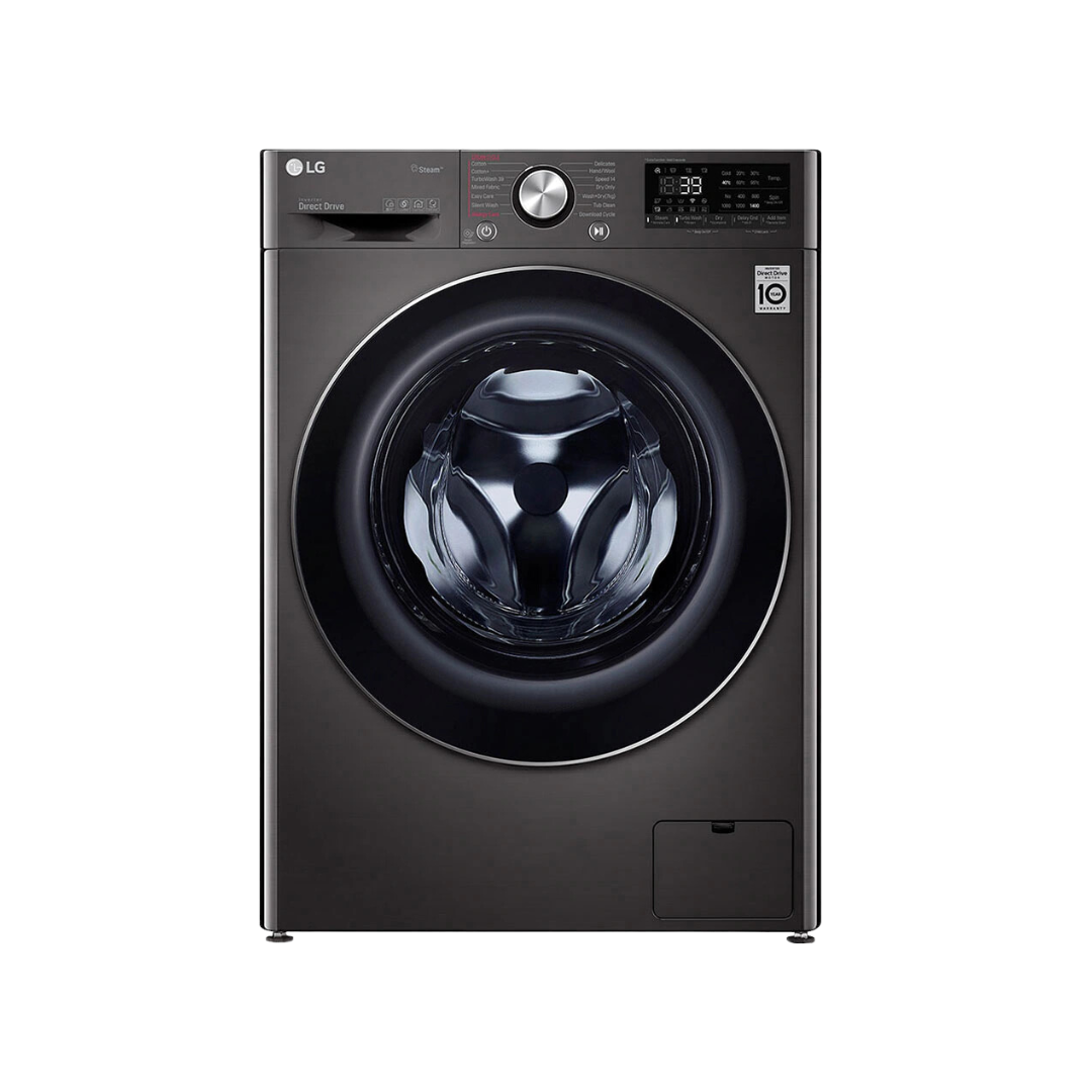 LG Washing Machine, 9/5kg, Washer & Dryer Combo, Fully Automatic, Front Load, Black