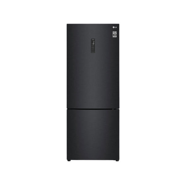 LG Fridge, 462L, 2 Door Bottom Mount Freezer No Frost (Frost Free), Black