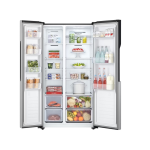 LG Fridge, 519L, 2 Door Side By Side No Frost (Frost Free), Silver