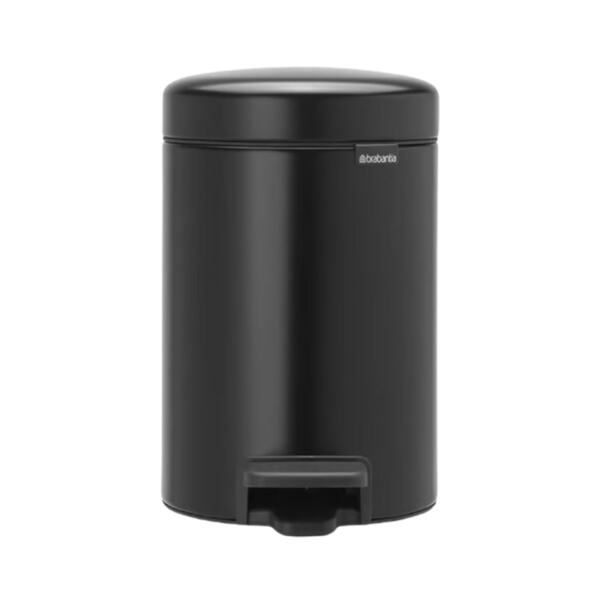 BRABANTIA Pedal Bin New Icon, 3L Matt Black